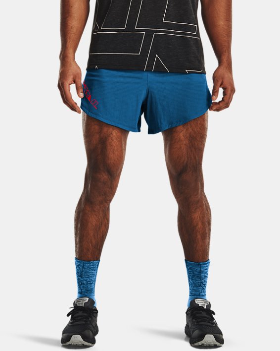 Men's UA SpeedPocket Trail Shorts, Blue, pdpMainDesktop image number 0